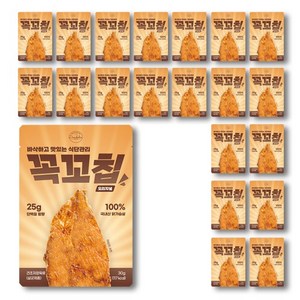 단슐랭 꼭꼬칩 닭가슴살칩 실온 보관 헬스닭가슴살 오리지널맛, 25g, 21개