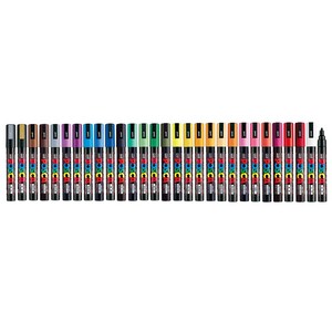 미쯔비시 유니포스카 POSCA 마카 PC-5M 낱색 개별 ALL 색상, PC-5M/네이비블루/9