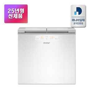 [위니아 딤채] 25년형 2도어 뚜껑형 김치냉장고 153L EDL16KBWAWT1 엘리스 화이트 전국무료설치