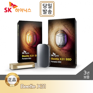 SK하이닉스 Beetle X31 Potable SSD 2TB DRAM 탑재 / 전용 케이스, 골드