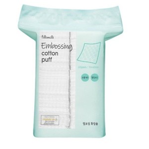 [재구매율 Best] 필리밀리 Fillimilli embossing cotton puff (600P X 3) 엠보싱 화장솜 600매 x 3 개입 (1 800매) 대용량 가성비, 600개입, 3개