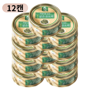 국산 삶은 곤드레 캔나물 통조림 곤드레나물밥, 12개, 120g