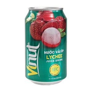 베트남 Vinut 리치 쥬스 330ml / 비누트 과즙음료 주스 VIETNAM LYCHEE JUICE, 1개