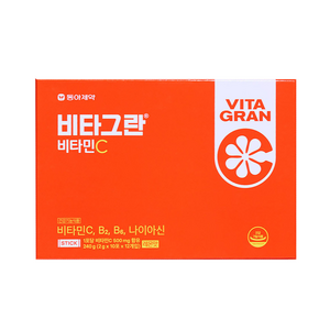 동아제약 비타그란 120포 레몬맛 비타민C 쇼핑백포함, 240g, 1박스