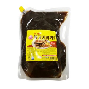 오뚜기 오쉐프 불고기버거 소스, 2kg, 2개