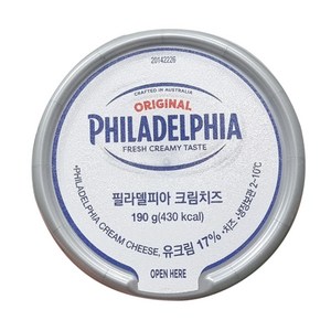 필라델피아 크림치즈, 190g, 6개