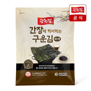 광천김 간장에 찍어먹는 구운 파래김, 120g, 2개