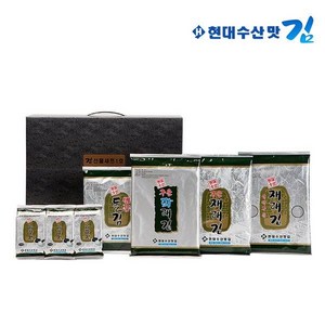 [현대수산맛김] 보령 대천김 선물세트 1호재래김파래김돌김조미김구운김전장김곱창도시락김, [현대수산맛김] 보령 대천김 선물세트 1호재래김파래김돌