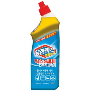 유한락스 멀티액션 락스와세제 다목적세정용, 755ml, 4개