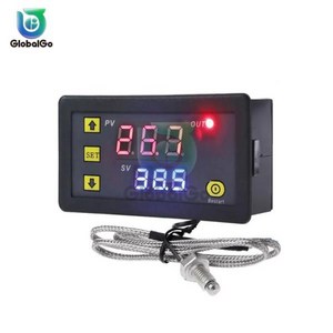 온도계 온도 조절기 센서 제어 K 타입 열전대 스레드 M6 나사 프로브 5V 12V 24V 220V -60 500, [04] AC 220V, 1개