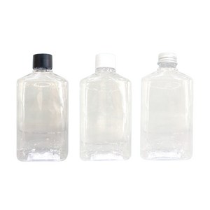 밀크티병 220ml 사각 납작병 더치 쥬스 음료 병 플라스틱 보틀 용기 1개, [어깨중간] 사각납작병 220ml, 알루미늄