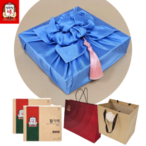 정관장 홍삼 활기력 20ml 16개입X2박스 32개입 백화점 보자기 포장 전용 쇼핑백 선물세트, 640ml, 2개