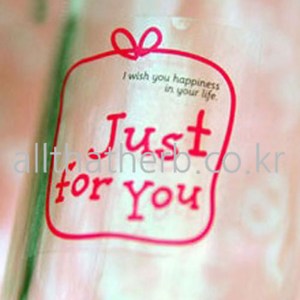 올댓허브 투명 Just fo you 스티커 1장(12개)