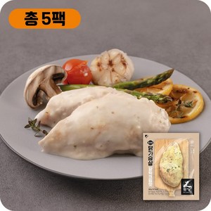 꼬기다 프리미엄 수비드 소스 닭가슴살 11종 골라담기, 100g, 5개, 갈릭크림맛