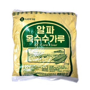 롯데 알파 옥수수 가루 3kg 분말 알파옥분, 1개