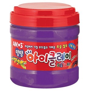 아모스 아이클레이대용량 400g 유아용클레이/점토, 보라2개, 2개