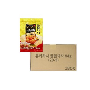 유키하나 꿀쌀과자, 84g, 20개