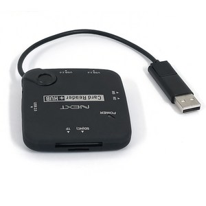 NEXT-HP201U / USB2.0 멀티 카드리더기 USB2.0 3포트 + 카드리더 OTG콤보, 1개