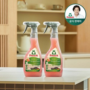 [김혜자 세제] 프로쉬 독일 자몽 기름때 클리너 500ml 단품 청소 세제, 2개