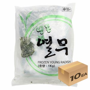 1박스) 냉동야채 열무 1kg x 10개입, 10개