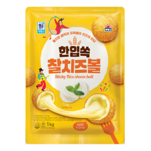 [대림선] [냉동마트]한입쏙 찰치즈볼 1000g, 1kg, 1개