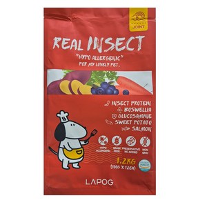 라포그 반려견 리얼 인섹트 관절 건식사료, 고구마, 1.2kg, 1개