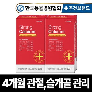 펫생각 리얼칼슘 강아지 관절 영양제 연골 슬개골 탈구 디스크 도움 보조제 아기 노견 노령견 보스웰리아 글루코사민 MSM 120g, 2개, 뼈/관절강화