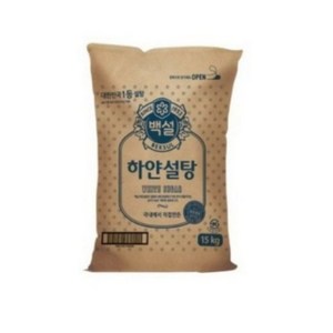 백설 하얀설탕, 15kg, 3개