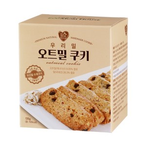 에코맘하우스 무농약 우리밀 수제 쿠키, 1개, 135g