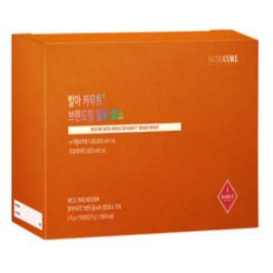 뉴트리코어 발아 카무트 브랜드밀 함유 효소 30p, 1박스, 525g