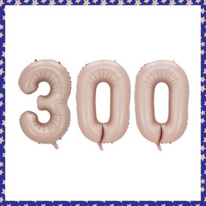 파티브로 32인치(=70cm) 파스텔 숫자풍선 생일 기념일 포토존 꾸미기, 300일, 1개, 베이비핑크