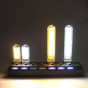 USB 램프 3 LEDS 독서등 무드등 캠핑용 전구색 라이트, 단품