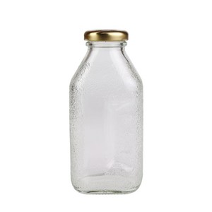 델몬트 쥬스 사각 유리병 골드, 300ml, 40개