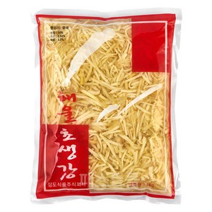 삼도식품 해울찬 채생강 백색(센기리쇼가 백색), 3개, 1kg