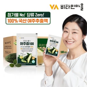 비타민마을 국내산 순 여주즙 100, 100개, 70ml