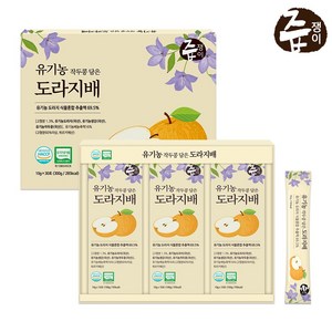 즙쟁이 유기농 작두콩 담은 도라지배 스틱 1박스 30포, 300g, 1개