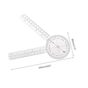 고니오미터 Goniometer 임상용 고니오메타 ROM 관절각도기 20cm, 1개