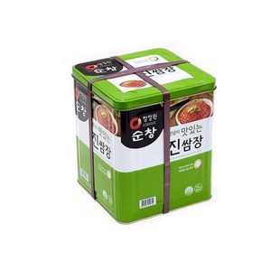 [트윈스몰] 청정원 순창 양념이 맛있는 진쌈장 14kg 대용량 업소용 쌈장, 1개