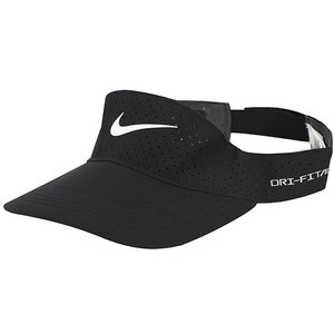 나이키 DRI-FIT ADV ACE VISOR 헬스 운동 러닝 TENNIS 배드민턴 골프 바이저 햇빛 방지 모자, FB5641-010:M/L, black, 1개