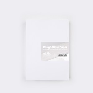 PapePhant 하이퀄리티 용지 두꺼운 러프그로스지 (Rough Gloss pape), 화이트 230g A4 50매