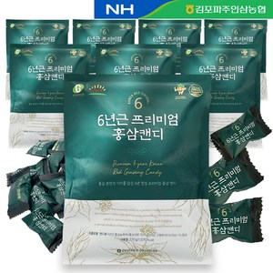 정심홍삼 천년송삼 6년근 홍삼 프리미엄 270g홍삼캔디, 270g, 8개