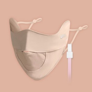 자외선 UV 차단 스포츠 마스크 남녀공용 냉감 쿨 에어 메쉬 숨쉬기 편한 얼굴 햇빛가리개 관자놀이 안면 볼 커버, UV 실드 마스크 피치