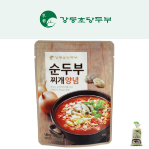 릉초당두부 전통순두부 찌개양념 140g, 1개