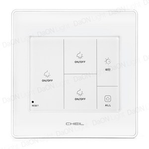 다온조명 디노N 터치 스위치 3구 (정사각) - 화이트, 1개