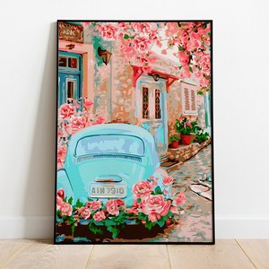 플레이어바웃 유화 피포페인팅 DIY 명화 그리기 40 x 50 cm 웨딩 플라워, 혼합색상, 1개