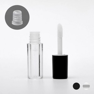 휴대용 립글로즈 틴트 공병 화장품 소분 용기 1.2ml 즈 공병 홀더 립메이크업 케이스 만들기 틴트, 01틴트공병블랙-1.2ml, 1개