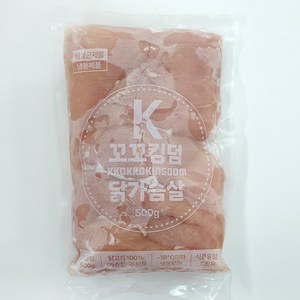 국내산 냉동 닭가슴살 꼬꼬킹덤, 20개, 500g