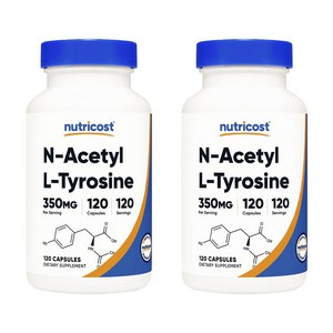 뉴트리코스트 N-Acetyl L-Tyosine 350mg 캡슐, 120정, 2개