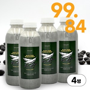 100% 국산 서리태콩물 500ml 350ml 무설탕 무첨가물(껍질씨눈까지 한번에) 콩물랑, 4개