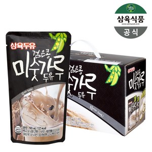 삼육두유 검은콩 미숫가루두유 파우치 190ml, 15개